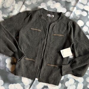 Glamorous Gray Knit Cardigan